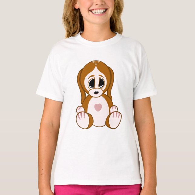 T-shirt Pebbles le chiot (Devant)