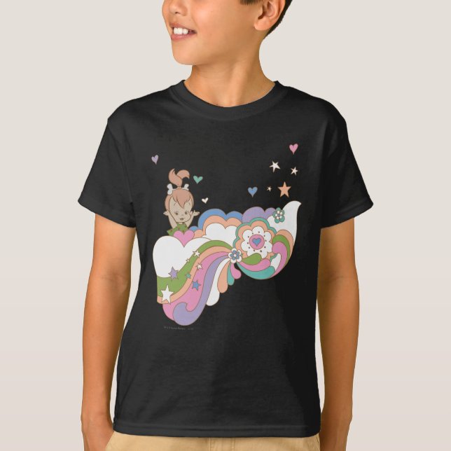 T-shirt PEBBLES™ Rainbow Cloud (Devant)