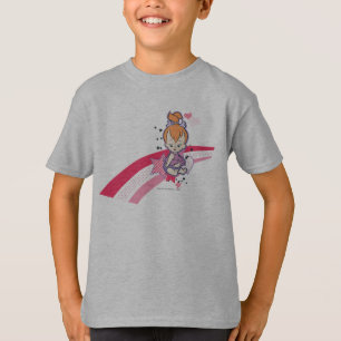T-shirt PEBBLES™ sur arc-en-ciel rose