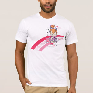 T-shirt PEBBLES™ sur l'arc-en-ciel rose