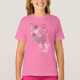 T-shirt PEBBLES™ Un Cutie Dans Les Fleurs