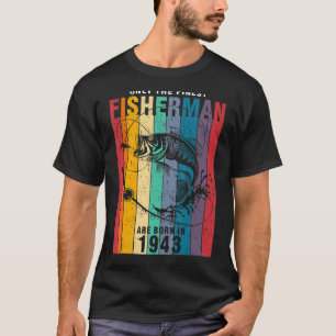 T-shirt Pêche 1943 79e anniversaire 96 ans Pêcheur