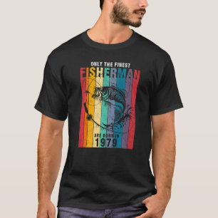 T-shirt Pêche 1979 43e anniversaire 96 ans Pêcheur