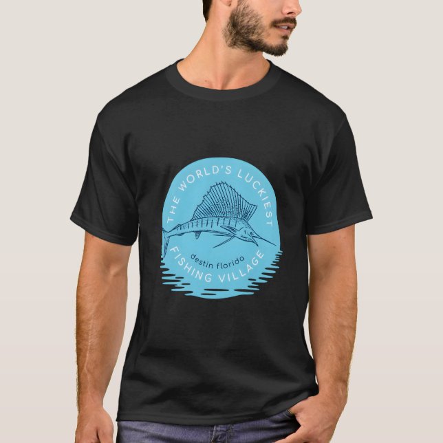 T-shirt Pêche à Destin Floride Espadon Plage Pour Lui (Devant)
