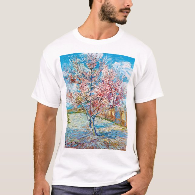 T-shirt Pêche à fleurs, Van Gogh (Devant)