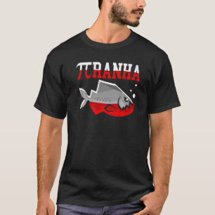 T-shirt Pêche à la baleine de Piranha Poisson Lover Aquari