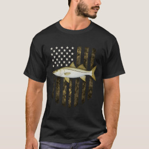T-shirt Pêche à la bass à grande bouche Drapeau américain
