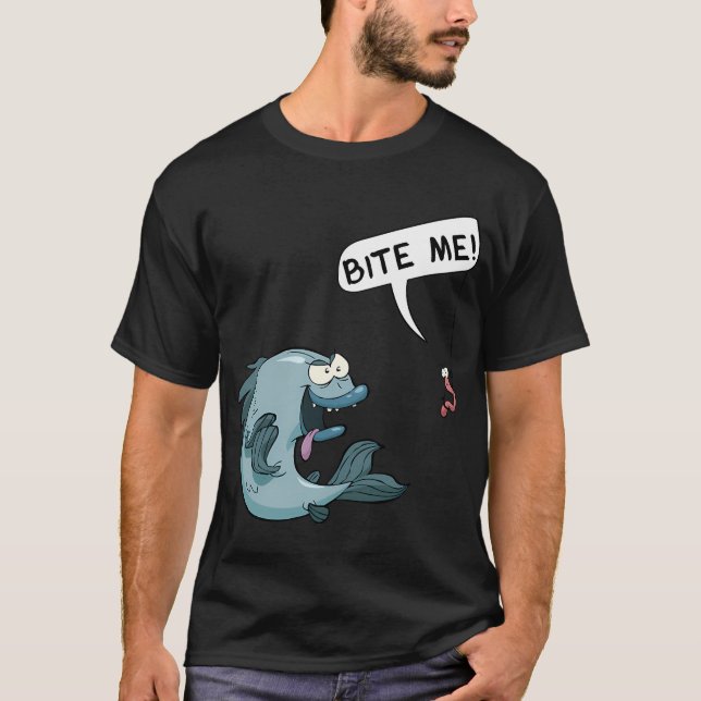 T-shirt pêche à la bass rétro (Devant)