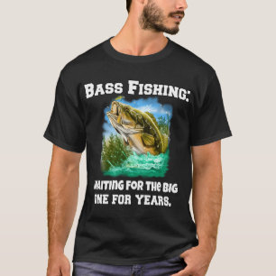T-shirt Pêche à la basse : En attendant le gros (pendant d