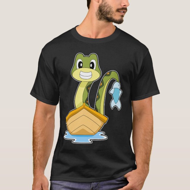 T-shirt Pêche à la baudroie serpent (Devant)