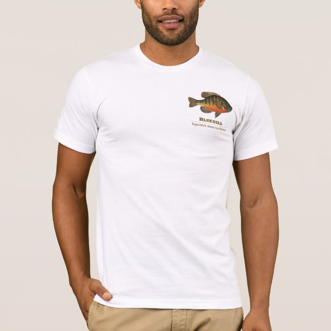 T-shirt Pêche à la Breve de Bluegill (Devant)