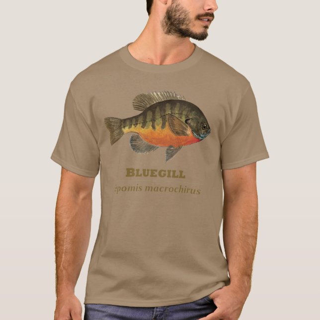 T-shirt Pêche à la Breve de Bluegill (Devant)