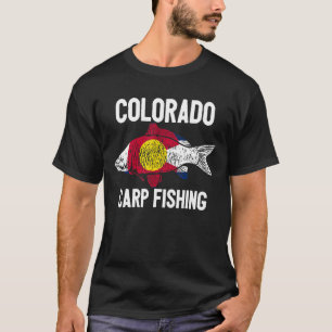 T-shirt Pêche à la carpe au Colorado Pêcheur à la carpe am