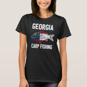 T-shirt Pêche à la carpe de Géorgie Pêcheur à la carpe de