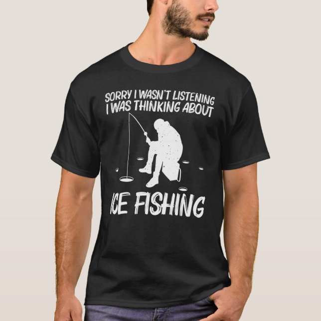 T-shirt Pêche À La Glace Pour Hommes Femmes Pêcheuse À Tro (Devant)