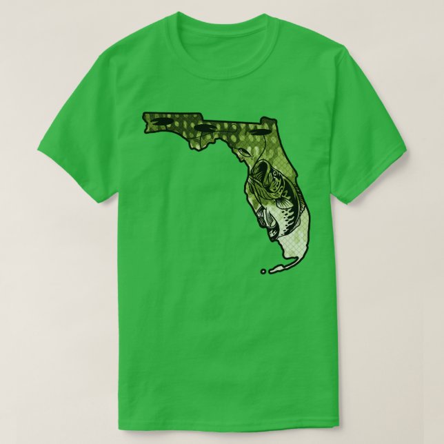 T-shirt Pêche à la grosse basse Floride State Largemouth B (Design devant)