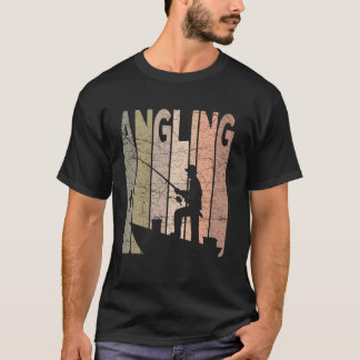 T-shirt Pêche à la ligne Pêche Vintage Pêcheur Retro Fis