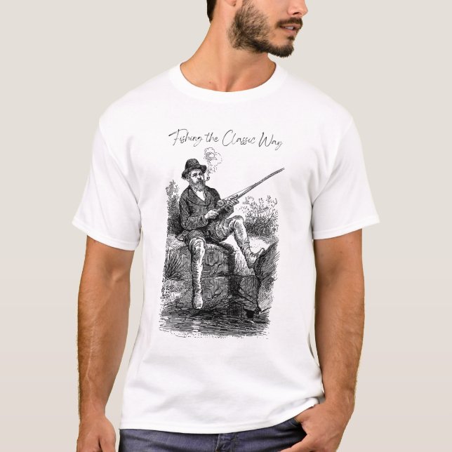 T-shirt Pêche à la manière classique (Devant)