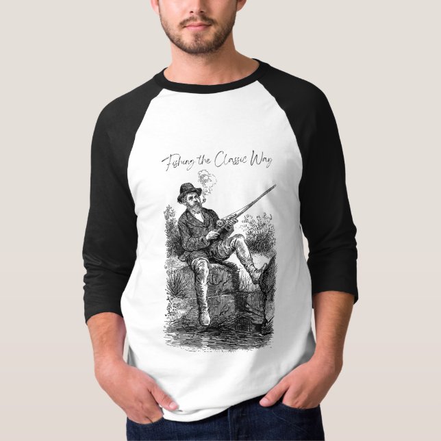 T-shirt Pêche à la manière classique (Devant)