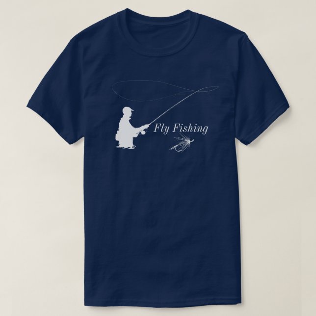 T-shirt Pêche à la mouche (Design devant)