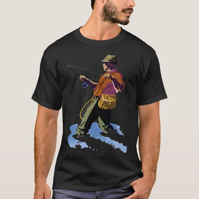 T-shirt Pêche à la mouche (Devant)