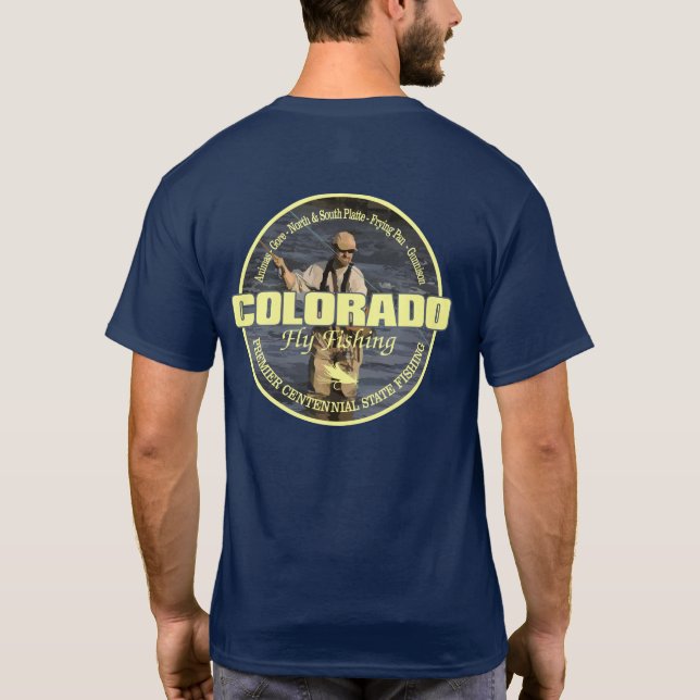 T-shirt Pêche à la mouche au Colorado (Dos)