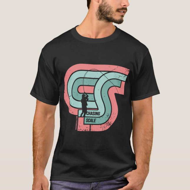 T-shirt Pêche à la mouche au coucher du soleil (Devant)