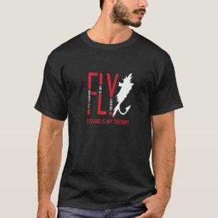 T-shirt Pêche à la mouche comme thérapie nature  pêcheur à