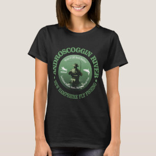 T-shirt Pêche à la mouche de la rivière Andoscoggin (FSH)