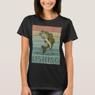 T-shirt Pêche à la mouche de la truite vintage rétro