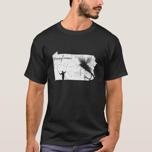 T-shirt Pêche à la mouche en Pennsylvanie Truite de Brook  (Devant)