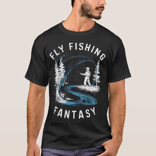 T-shirt Pêche à la mouche Fantaisie (Devant)