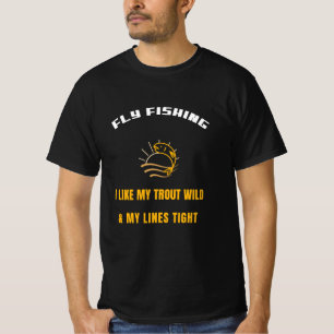 T-SHIRT PÊCHE À LA MOUCHE J'AIME MES TRUITES SAUVAGES & ME