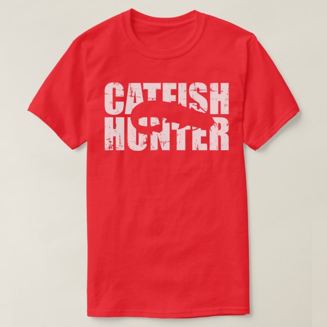 T-shirt Pêche à la pêche à la pêche au poisson-chat (Design devant)