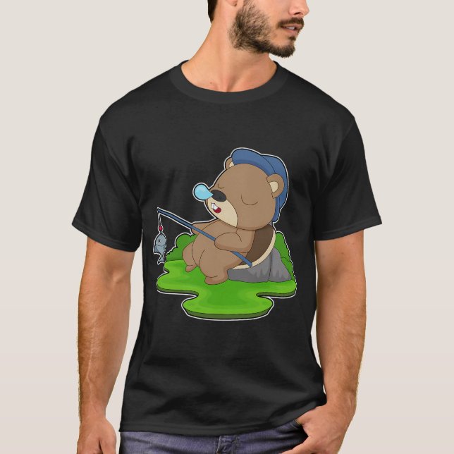 T-shirt Pêche à la pêche de castor (Devant)