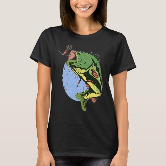 T-shirt Pêche à la perche pêcheur (Devant)