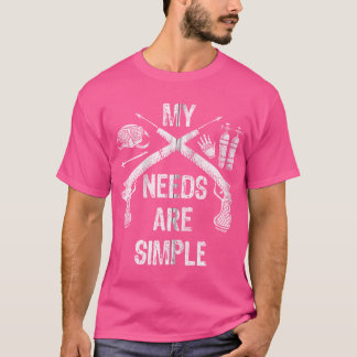 T-shirt Pêche À La Souris Mes Besoins Sont Des Poissons De
