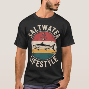 T-shirt Pêche à la tarpon en eau salée Sport Jeux Amoureux