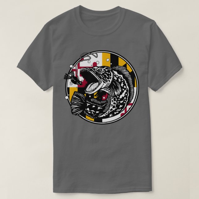 T-shirt Pêche à la Tête des Serpents Maryland  (Design devant)