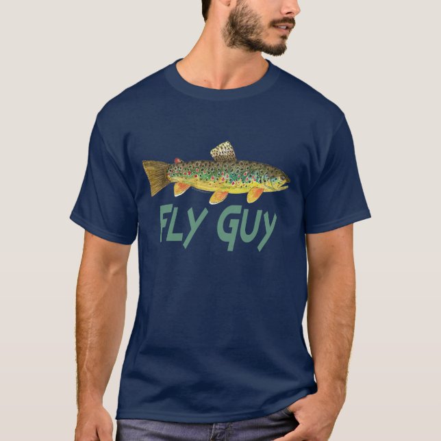 T-shirt Pêche à la truite (Devant)