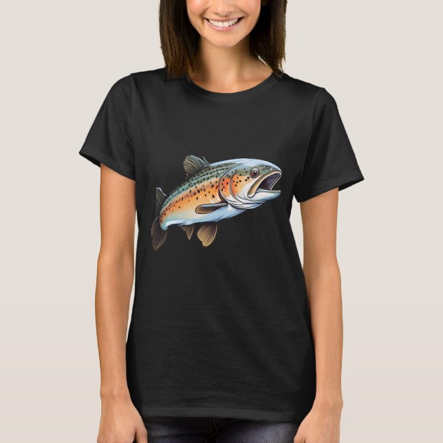 T-shirt Pêche à la truite (Devant)
