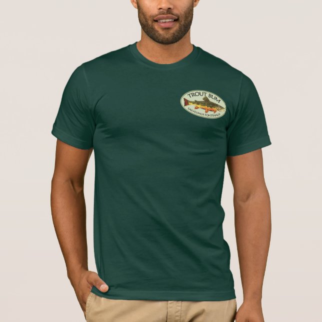 T-shirt Pêche à la truite (Devant)