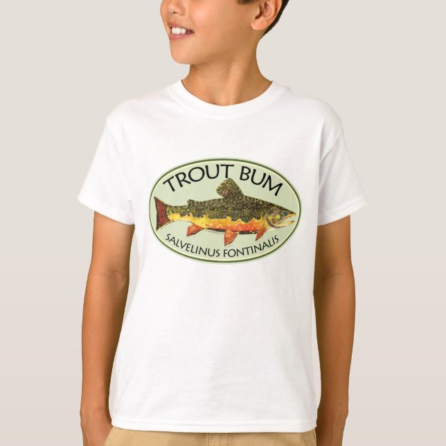 T-shirt Pêche à la truite (Devant)
