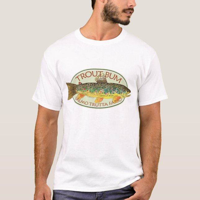 T-shirt Pêche à la truite (Devant)