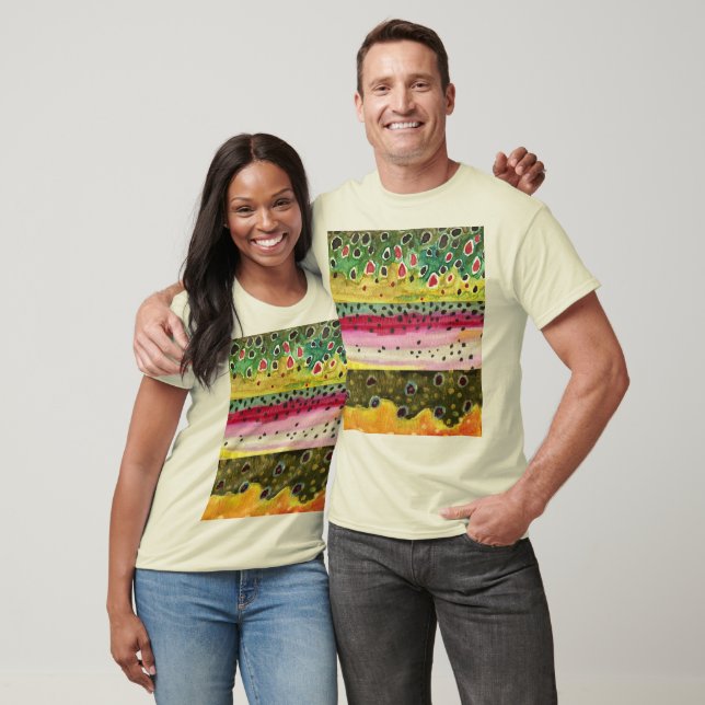 T-shirt Pêche à la truite (Unisexe)