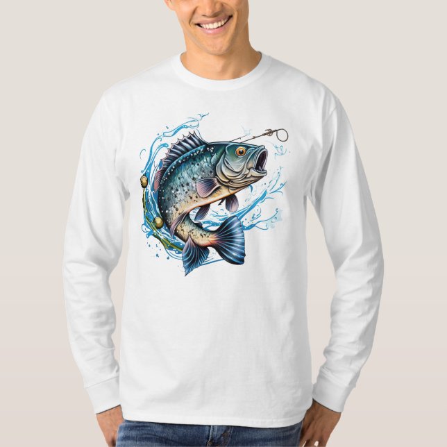 T-shirt Pêche à la truite  (Devant)