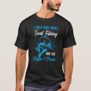 T-shirt Pêche à la truite 3 personnes environ