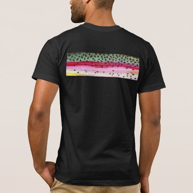 T-shirt Pêche à la truite arc-en-ciel (Dos)