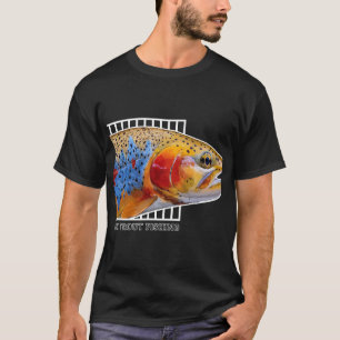 T-shirt Pêche à la truite arc-en-ciel Cadeau Coloré