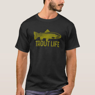 T-shirt Pêche à la truite Pêche à la mouche Pêche à la tru